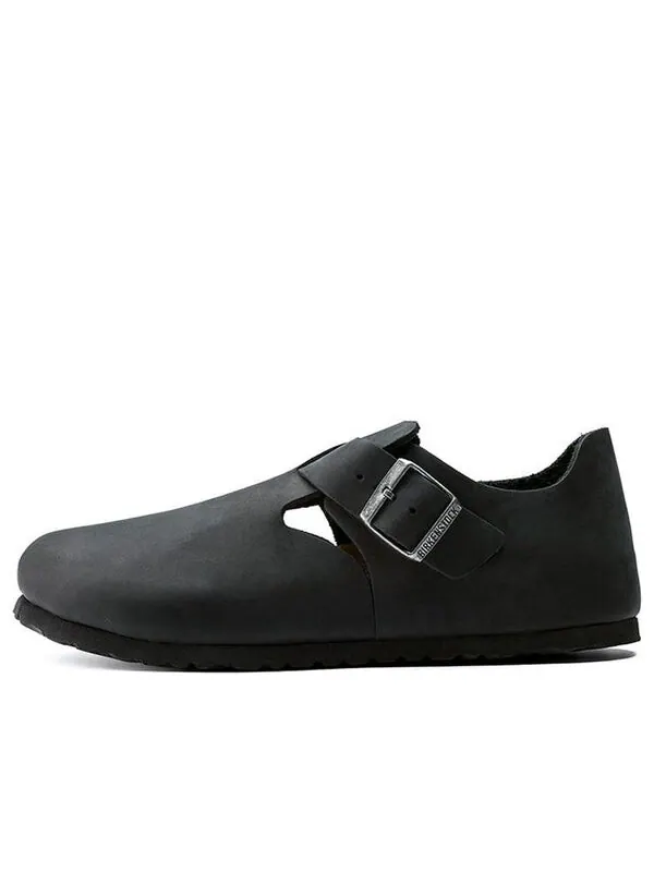 Кроссовки london oiled leather 'black' Birkenstock