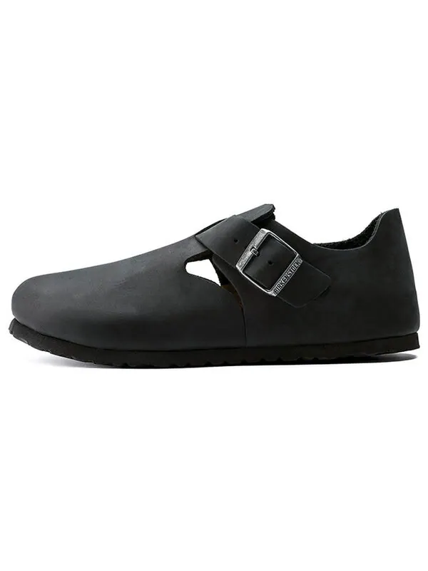 Кроссовки london oiled leather 'black' Birkenstock — изображение 2 из 4, черный