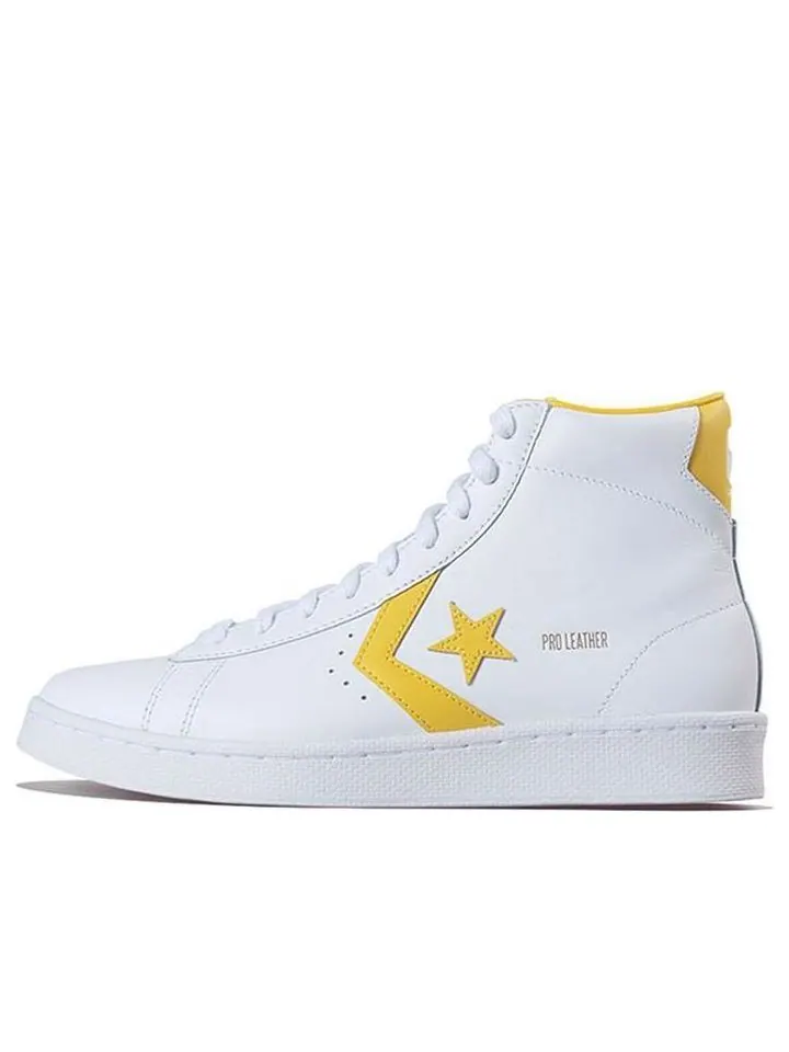 Кеды Converse Pro Leather High 'White Amarillo' — изображение 1 из 5, желтый