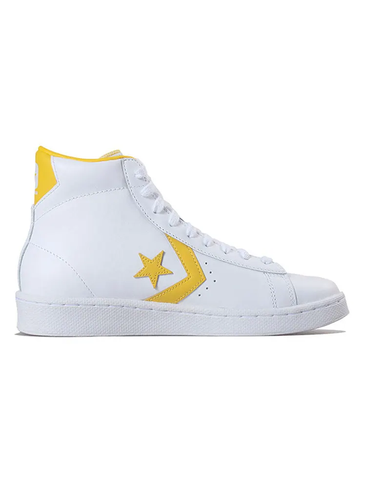 Кеды Converse Pro Leather High 'White Amarillo' — изображение 2 из 5, желтый
