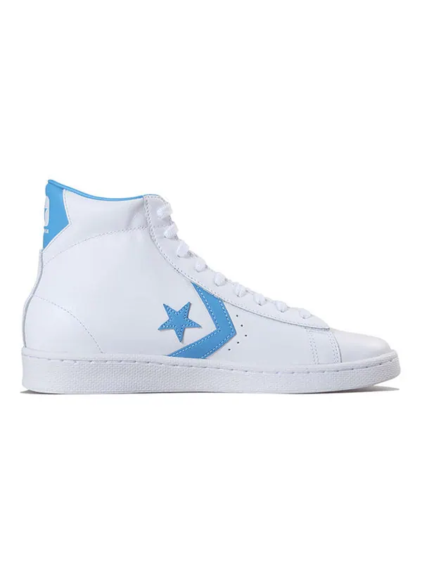 Кроссовки pro leather hi 'white blue' Converse — изображение 2 из 4, белый/синий