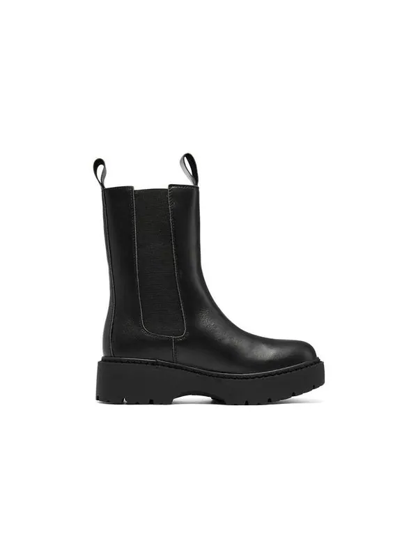 Кроссовки mid top slip on 'black' Skechers — изображение 2 из 4, черный