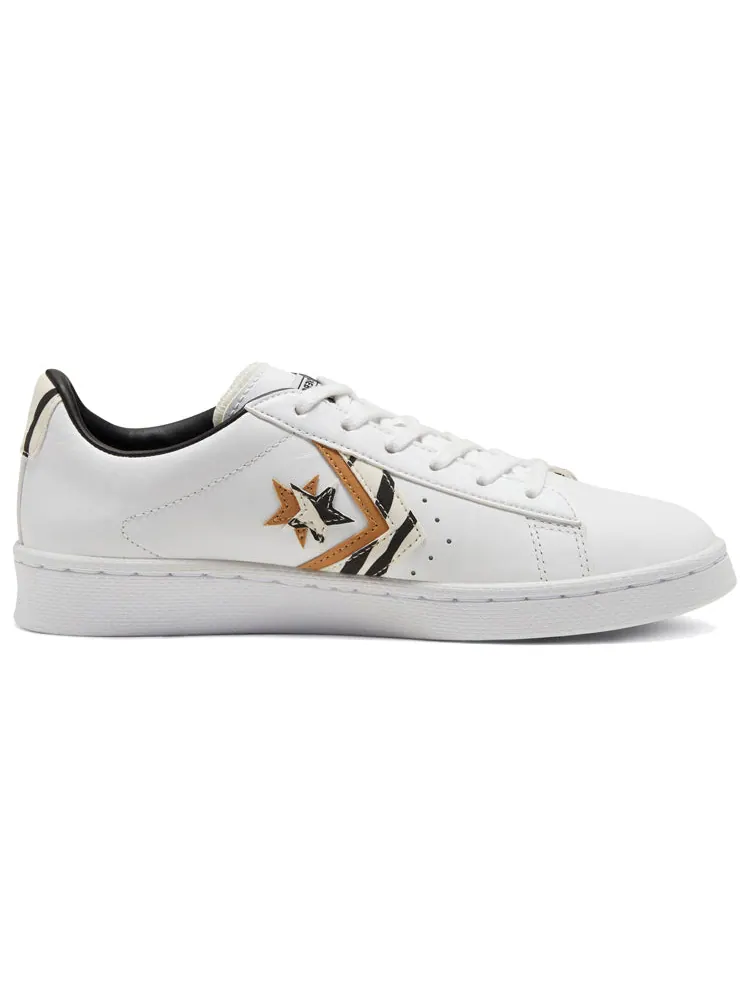 Кеды Converse Pro Leather Low 'Sunblocked - Zebra Print' — изображение 2 из 5, белый