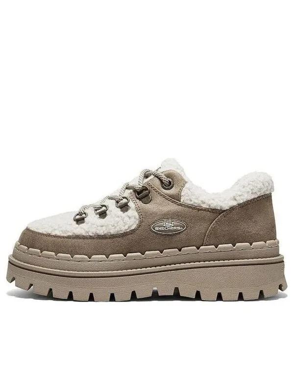Кроссовки casual high platform shoes 'brown white' Skechers — изображение 1 из 4, коричневый белый