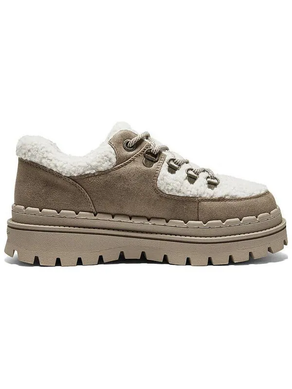Кроссовки casual high platform shoes 'brown white' Skechers — изображение 2 из 4, коричневый белый