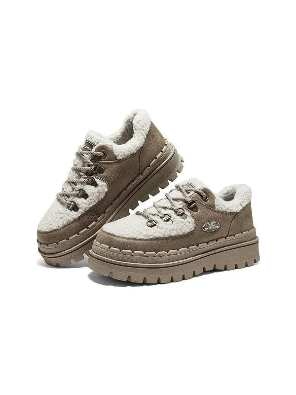 Кроссовки casual high platform shoes 'brown white' Skechers — изображение 3 из 4, коричневый белый