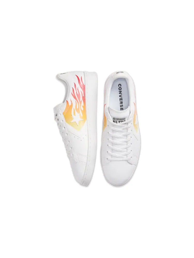 Кеды Converse Pro Leather Low 'Archival Flame Print' — изображение 4 из 5, белый