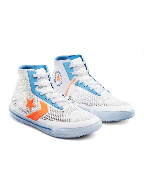 Кроссовки all star pro bb high 'solstice - white royal orange' Converse — изображение 3 из 4, белый/оранжевый/синий