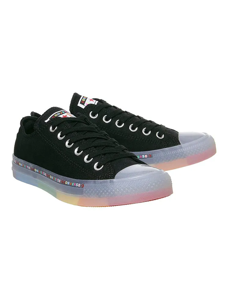 Кеды Converse All Star Low Trainers Rainbow Black Exclusive — изображение 2 из 6, черный