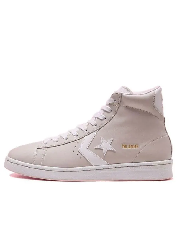Кроссовки pro leather high 'pale putty' Converse — изображение 1 из 4, белый