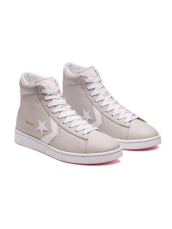 Кроссовки pro leather high 'pale putty' Converse — изображение 3 из 4, белый