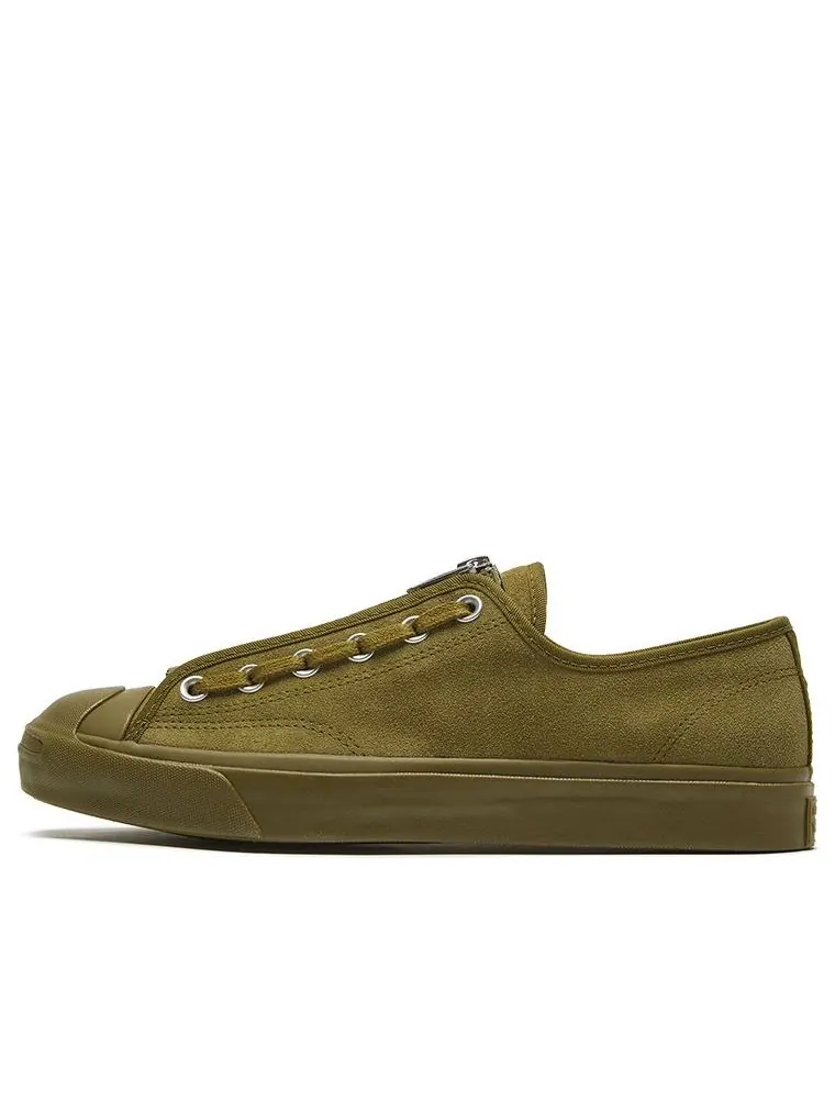 Кеды Converse Jack Purcell Zip 'Olive' — изображение 1 из 6, зеленый