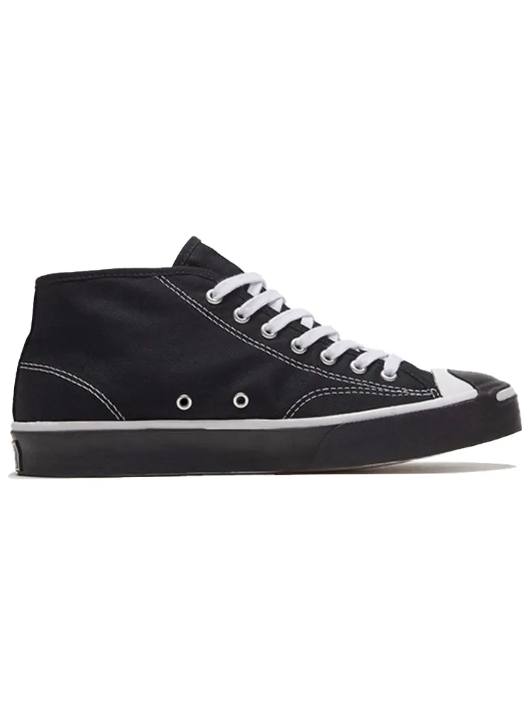 Кеды Converse Jack Purcell Mid 'White Black' — изображение 2 из 5, черный