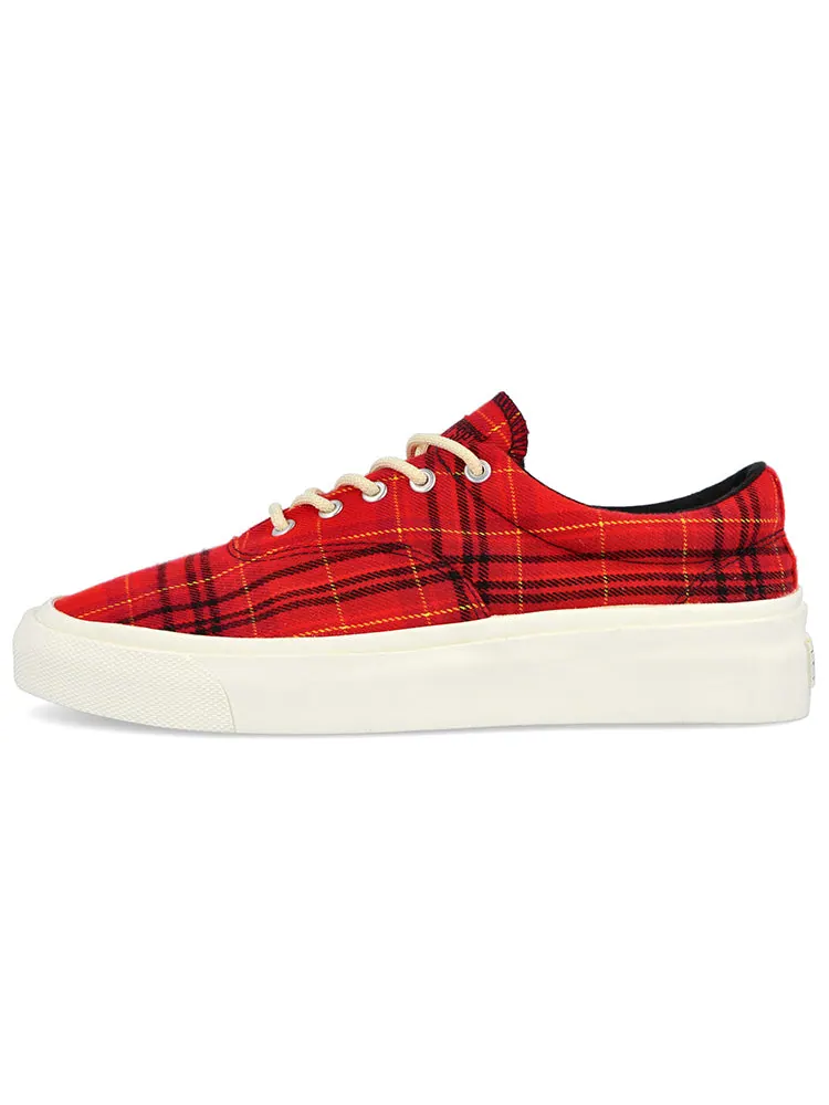 Кеды Converse Skid Grip Low 'Twisted Plaid - Haute Red' — изображение 2 из 6, красный