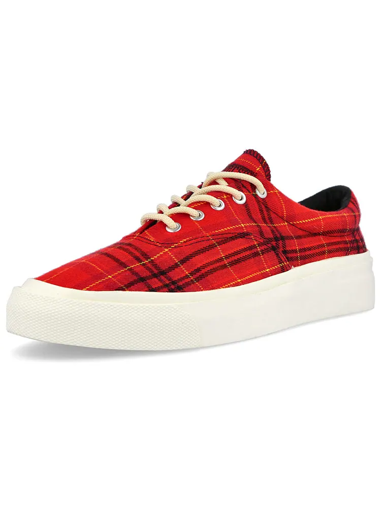 Кеды Converse Skid Grip Low 'Twisted Plaid - Haute Red' — изображение 4 из 6, красный