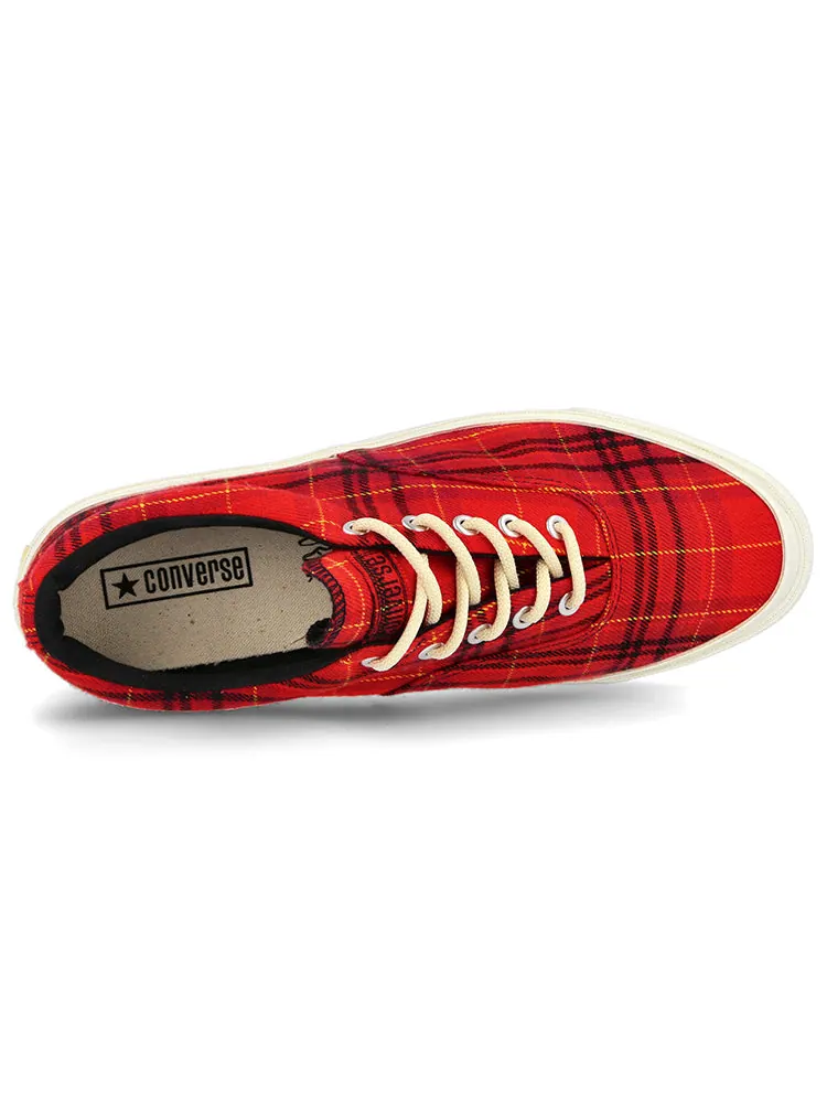 Кеды Converse Skid Grip Low 'Twisted Plaid - Haute Red' — изображение 5 из 6, красный