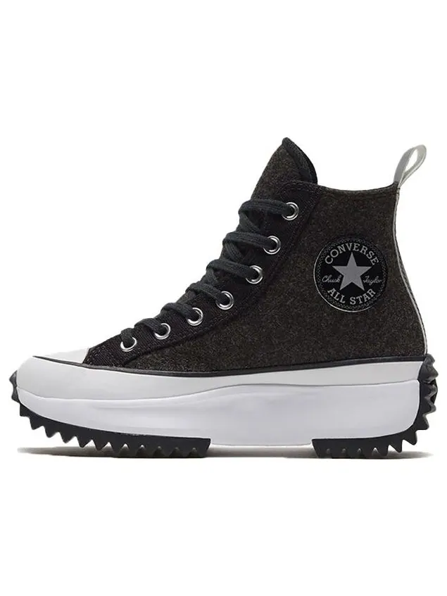 Кеды Converse Run Star Hike High 'Black Ice - Black Silver' — изображение 1 из 5, черный