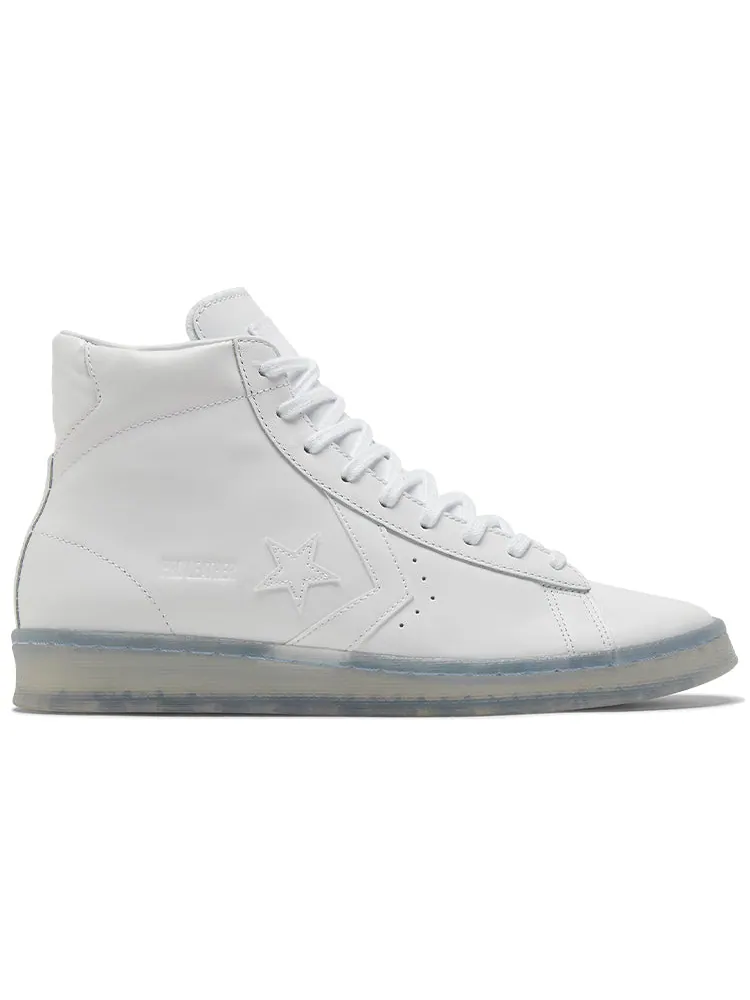 Кроссовки Converse Pro Leather High 'Black Ice - White Clear' — изображение 2 из 6, белый