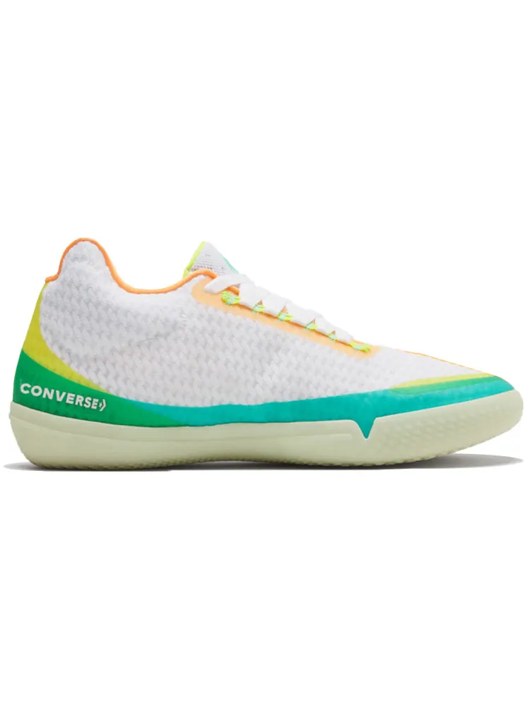 Кроссовки Converse All Star BB Evo Mid 'Hi-Vis Collection - White Green Glow' 169511C — изображение 2 из 4, белый зеленый