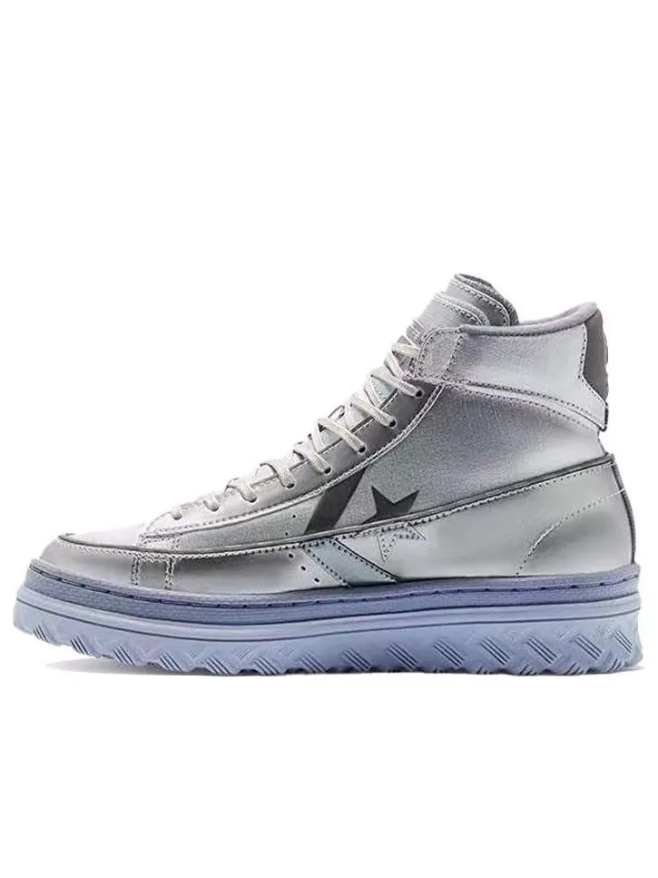 Кеды Converse Pro Leather X2 High 'Metallic Vis - Silver' — изображение 1 из 6, серебряный