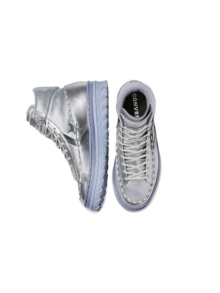 Кеды Converse Pro Leather X2 High 'Metallic Vis - Silver' — изображение 5 из 6, серебряный