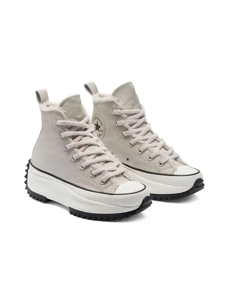 Кеды Converse Run Star Hike High 'Cozy Club - Orewood Brown' — изображение 2 из 5, бежевый