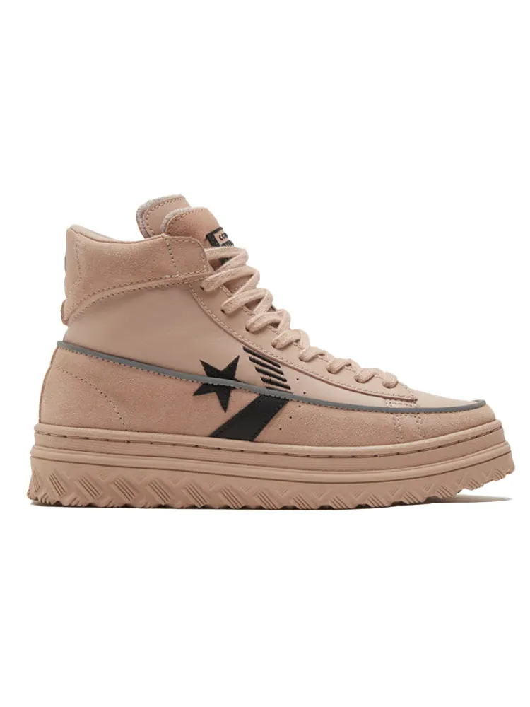 Кроссовки Converse Pro Leather X2 High 'Black Ice - Salt Pink' 169565C — изображение 2 из 5, черный-розовый