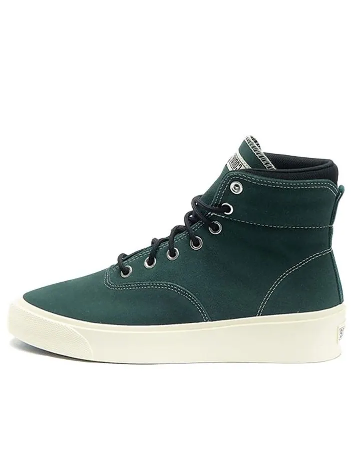 Кеды Converse Nubuck Skidgrip Hi Green — изображение 1 из 6, зеленый