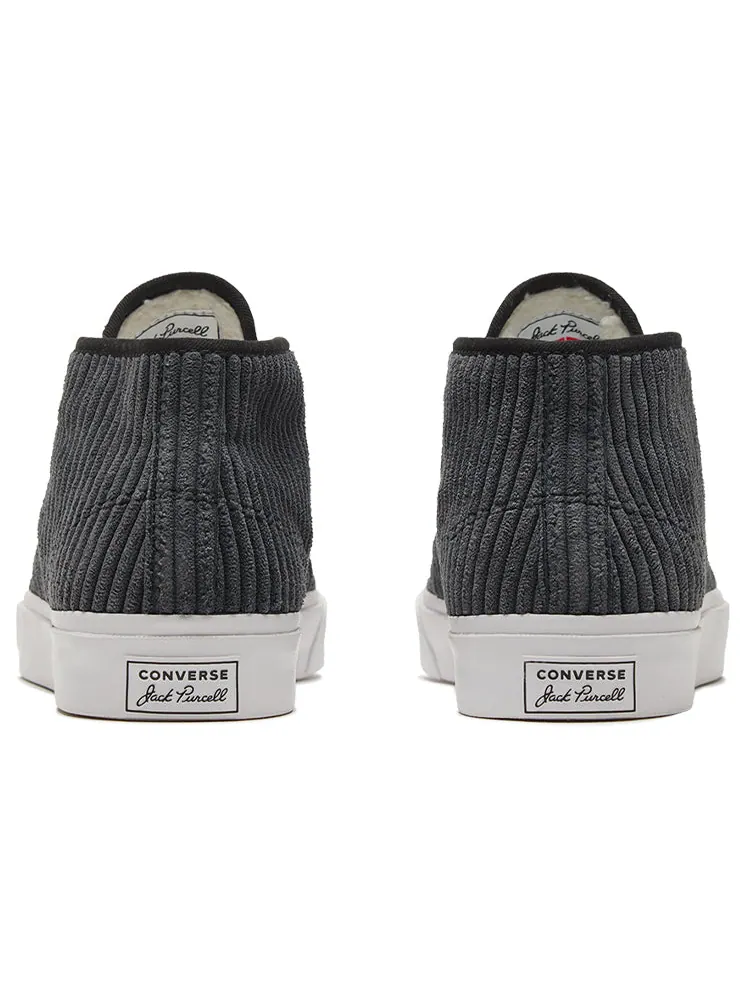 Кеды Converse Jack Purcell Mid 'Black Corduroy' — изображение 4 из 6, черный