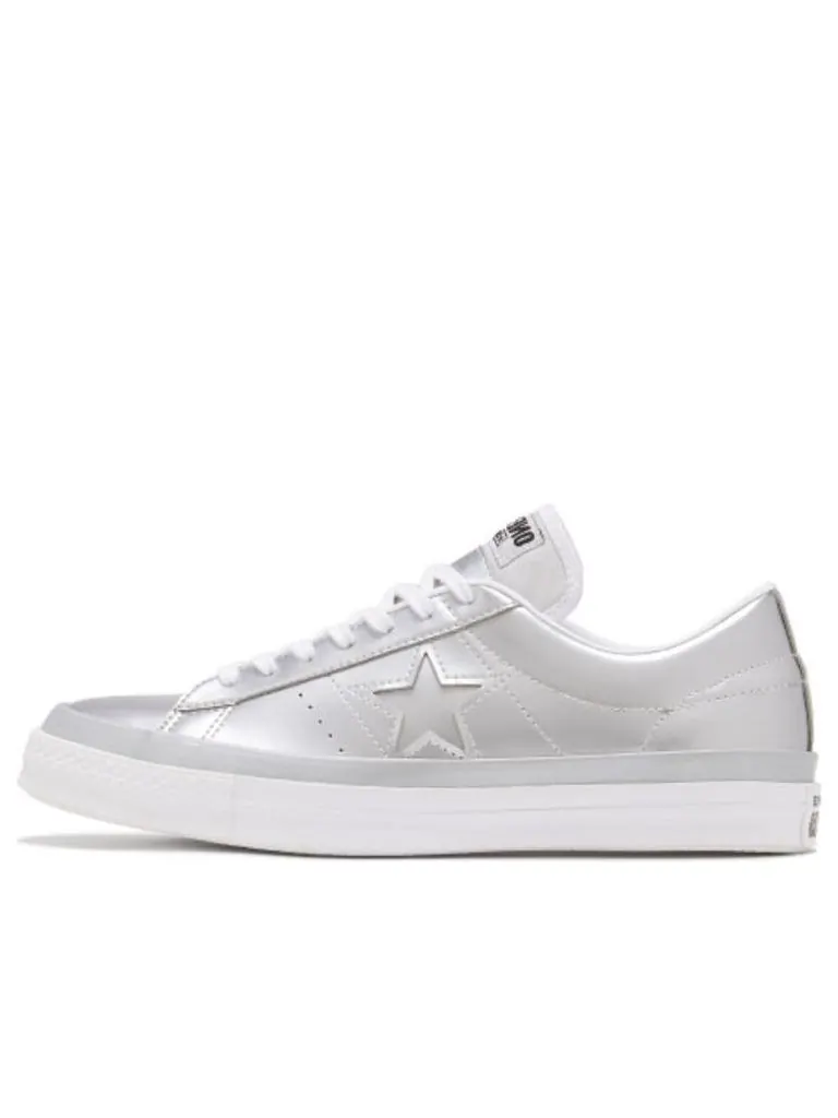 Кеды Converse one star low Silver — изображение 1 из 5, серебряный
