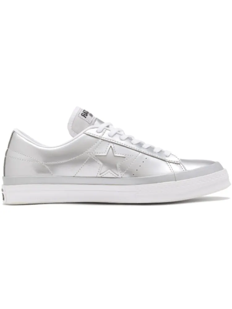 Кеды Converse one star low Silver — изображение 2 из 5, серебряный