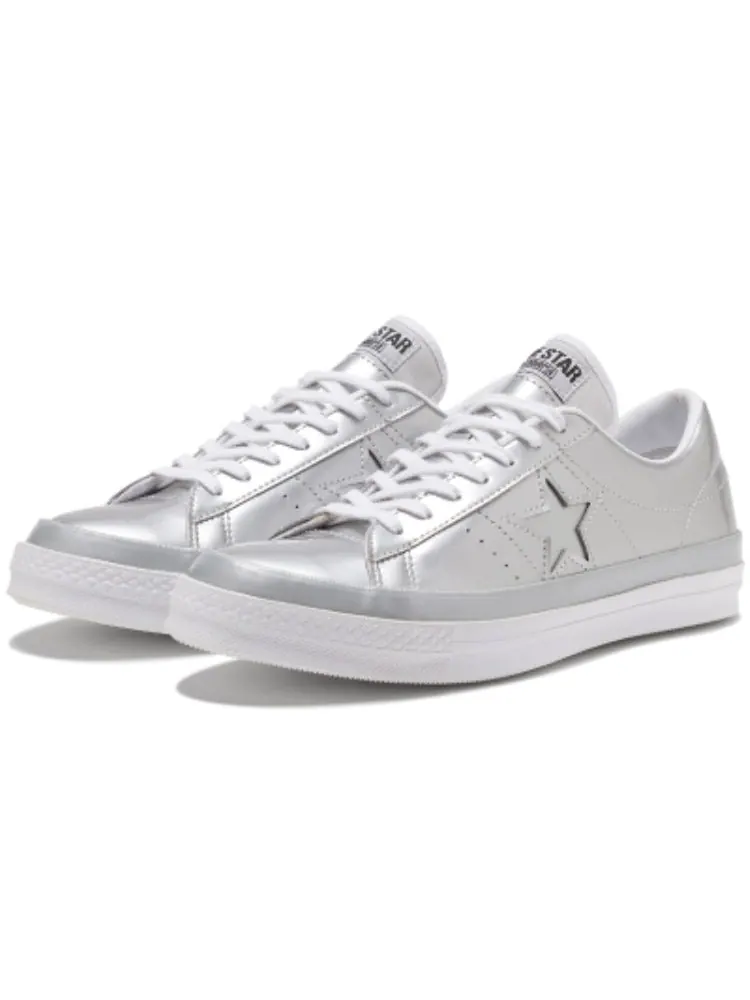 Кеды Converse one star low Silver — изображение 3 из 5, серебряный