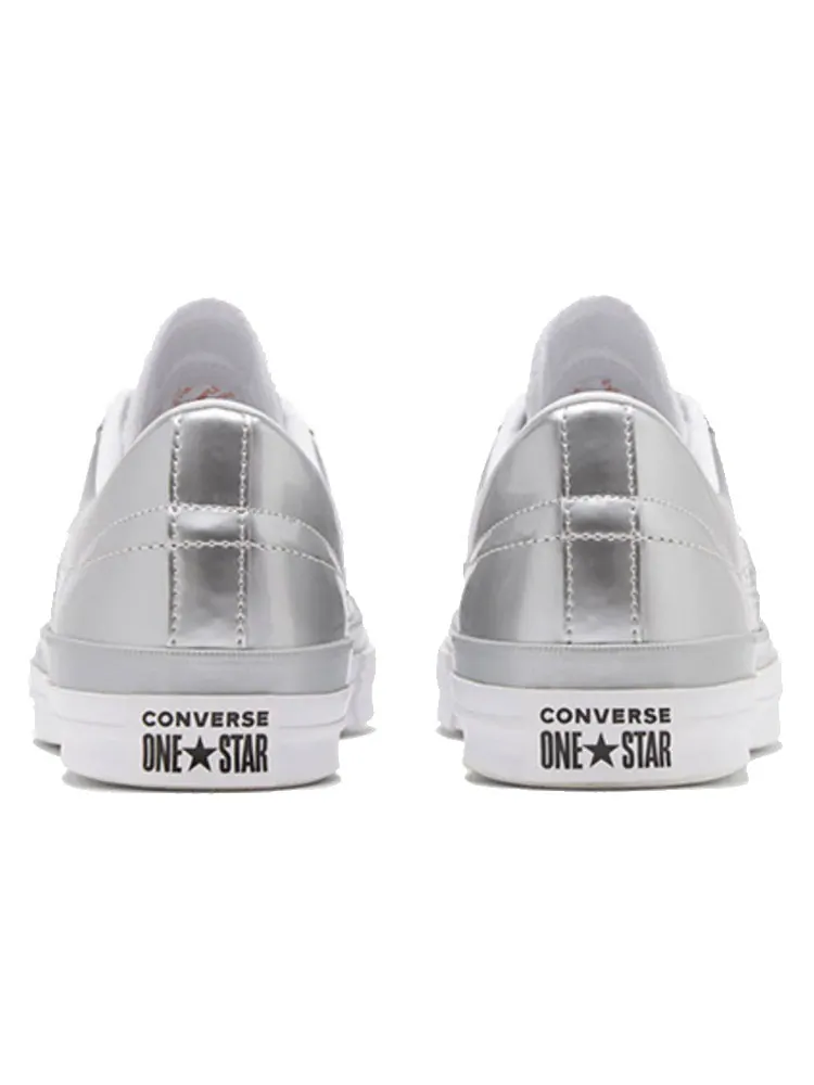 Кеды Converse one star low Silver — изображение 4 из 5, серебряный