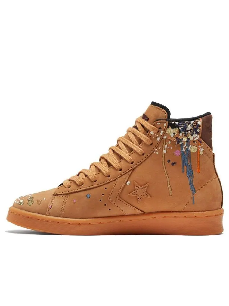 Кеды Converse Bandulu x Pro Leather High 'Paint Splatter - Flux' — изображение 1 из 6, коричневый