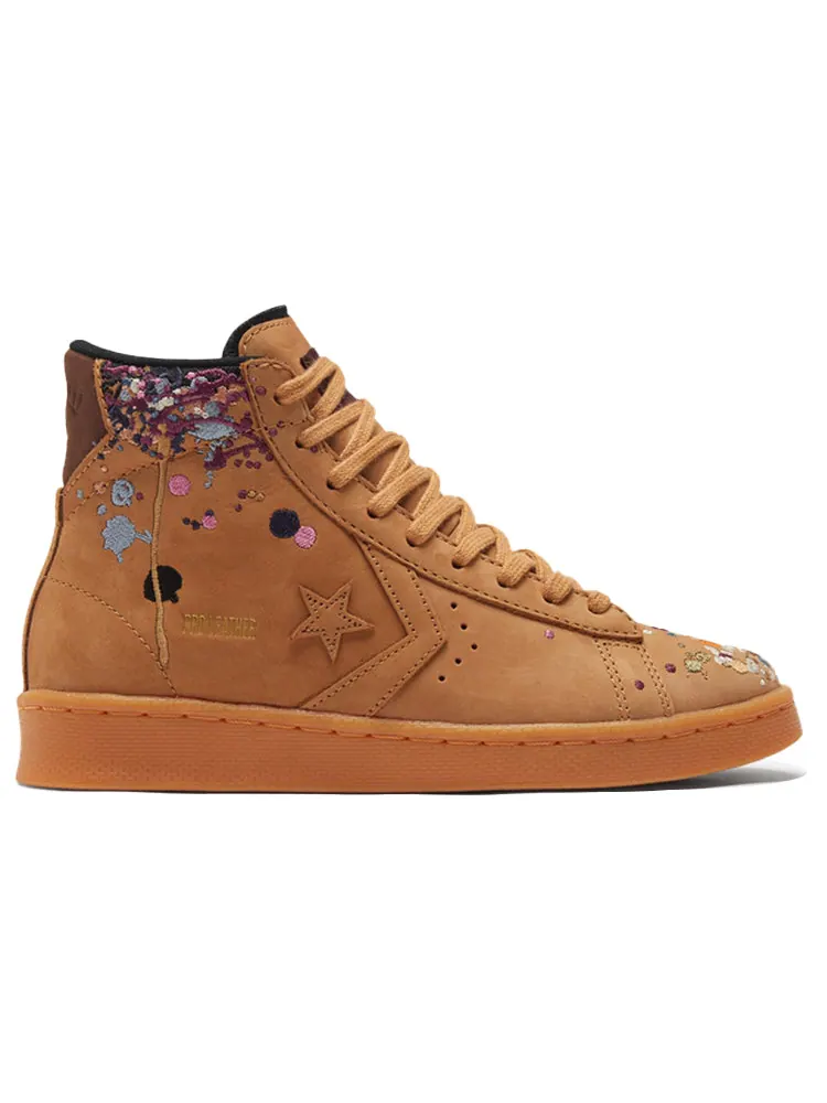 Кеды Converse Bandulu x Pro Leather High 'Paint Splatter - Flux' — изображение 2 из 6, коричневый