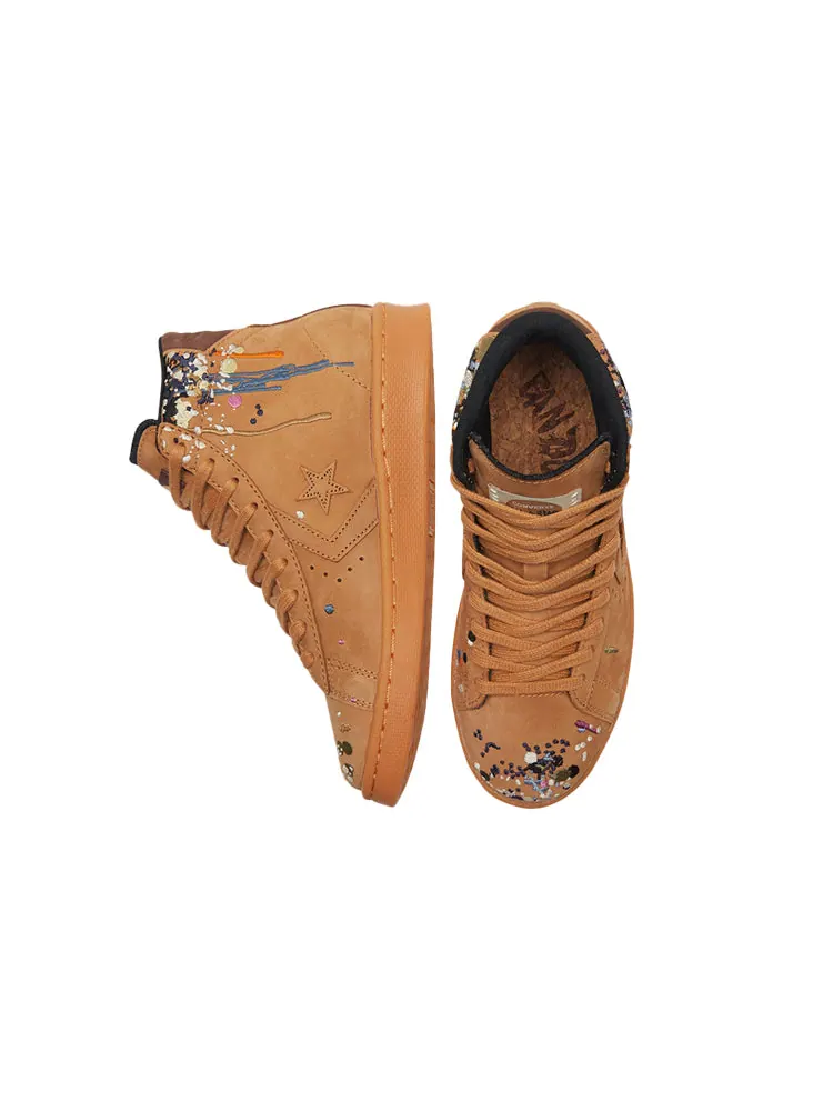 Кеды Converse Bandulu x Pro Leather High 'Paint Splatter - Flux' — изображение 5 из 6, коричневый