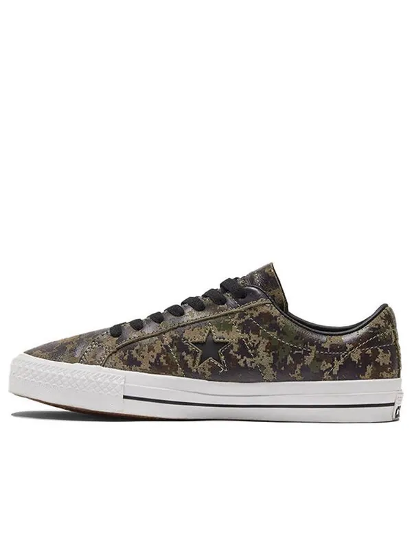 Кроссовки one star pro low 'digi camo' Converse — изображение 1 из 4, коричневый/зеленый