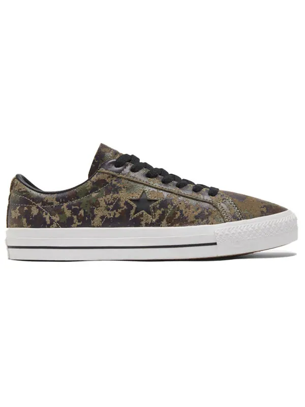Кроссовки one star pro low 'digi camo' Converse — изображение 2 из 4, коричневый/зеленый