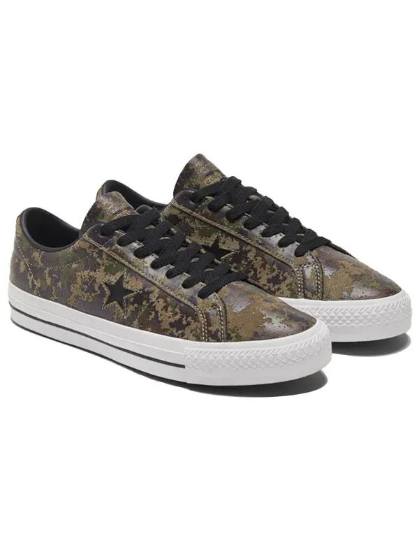 Кроссовки one star pro low 'digi camo' Converse — изображение 3 из 4, коричневый/зеленый