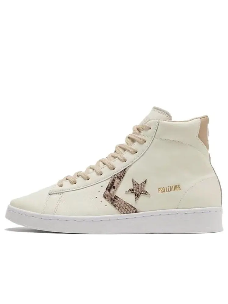 Кеды Converse Pro Leather High 'Snakeskin' — изображение 1 из 5, белый