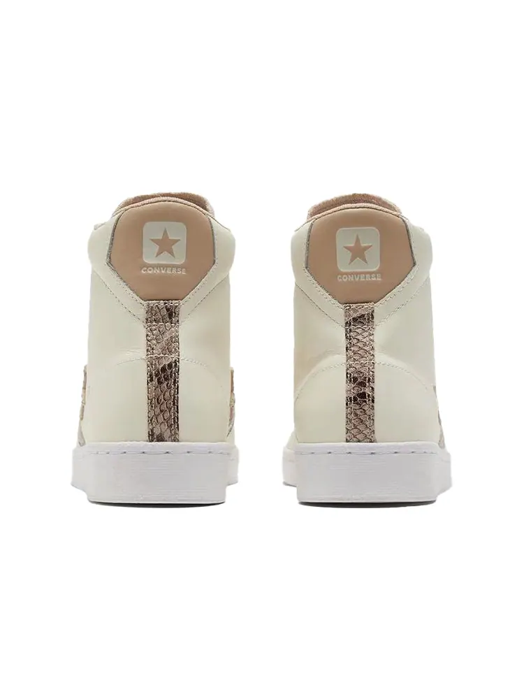 Кеды Converse Pro Leather High 'Snakeskin' — изображение 4 из 5, белый