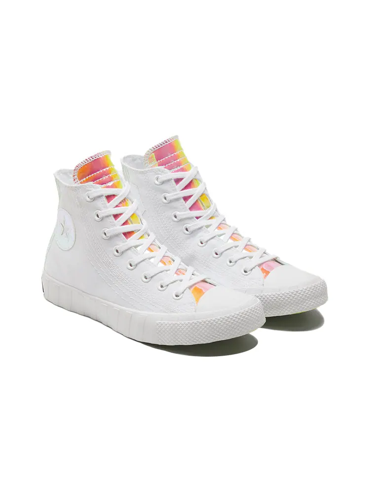 Кеды Converse UNT1TL3D High 'Hi-Vis Collection - White Iridescent' — изображение 3 из 6, белый