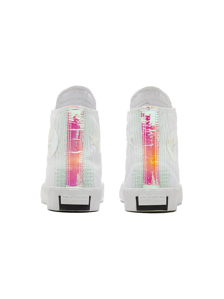 Кеды Converse UNT1TL3D High 'Hi-Vis Collection - White Iridescent' — изображение 4 из 6, белый