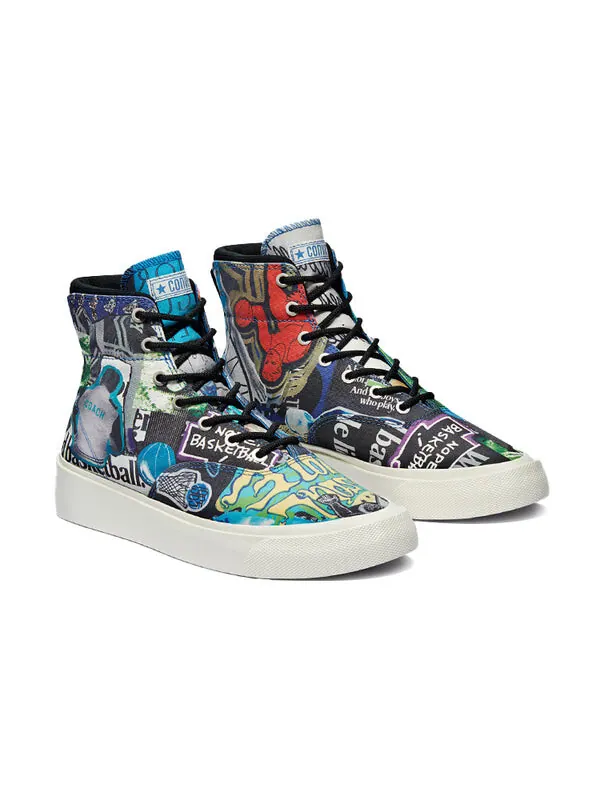 Кроссовки skid grip high 'beat the world' Converse — изображение 3 из 4, мульти