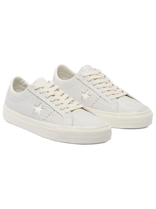 Кроссовки one star pro low 'croc emboss - egret' Converse — изображение 3 из 4, белый