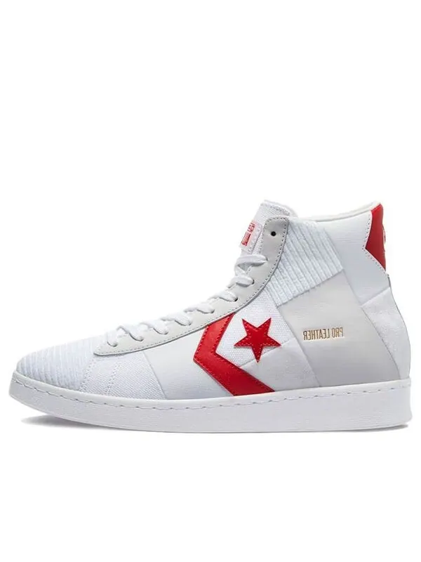 Кроссовки pro leather high 'summer drip - white university red' Converse — изображение 1 из 4, слоновая кость/красный