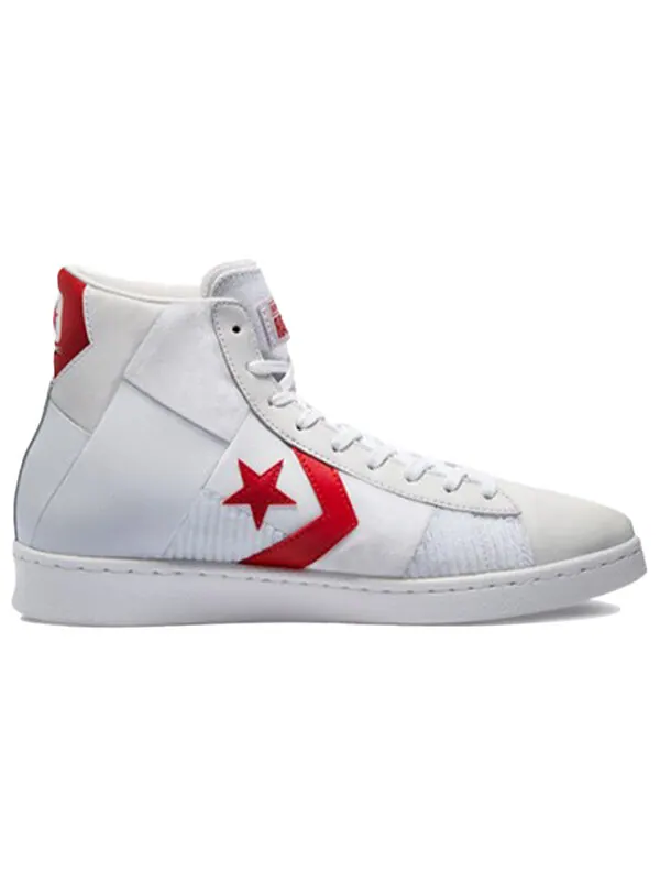 Кроссовки pro leather high 'summer drip - white university red' Converse — изображение 2 из 4, слоновая кость/красный