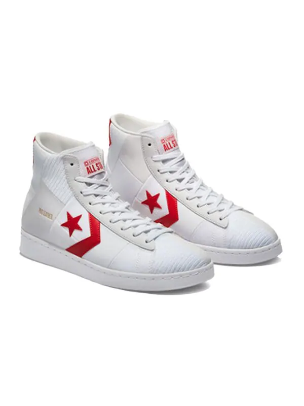 Кроссовки pro leather high 'summer drip - white university red' Converse — изображение 3 из 4, слоновая кость/красный