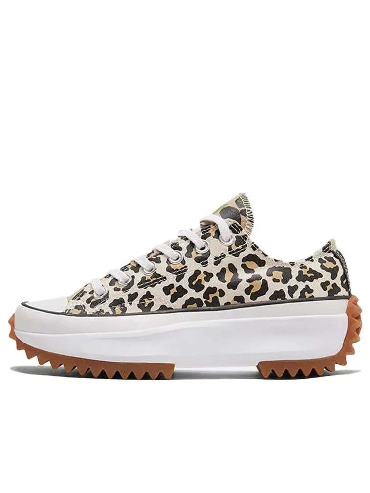 Кеды Converse Run Star Hike Low 'Leopard' — изображение 1 из 6, коричневый