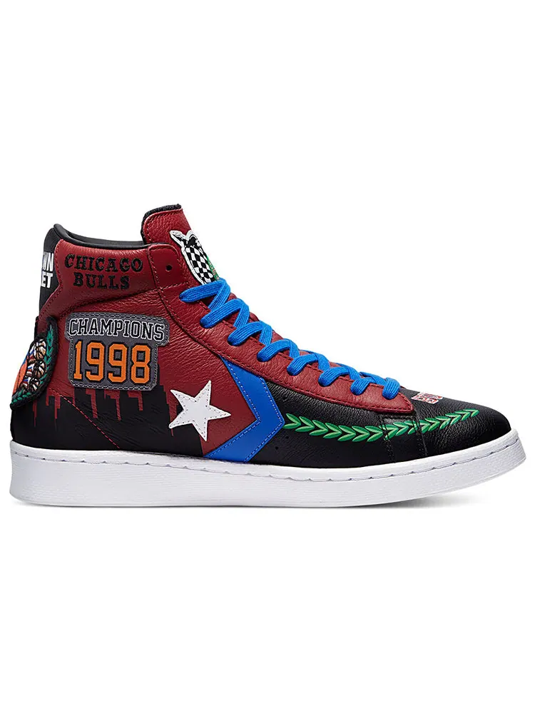 Кеды Converse Chinatown Market x Pro Leather High 'Bulls Championship Jacket' — изображение 2 из 6, красный